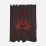 Satan Loves You-none polyester shower curtain-Thiago Correa