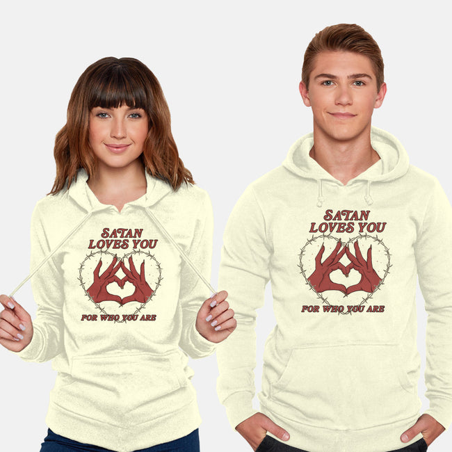 Satan Loves You-unisex pullover sweatshirt-Thiago Correa