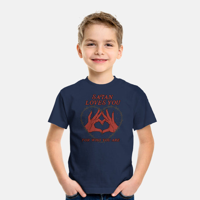 Satan Loves You-youth basic tee-Thiago Correa