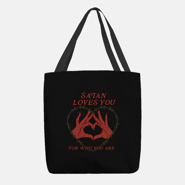 Satan Loves You-none basic tote-Thiago Correa