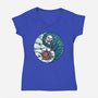 Yin Yang Winter-womens v-neck tee-Vallina84