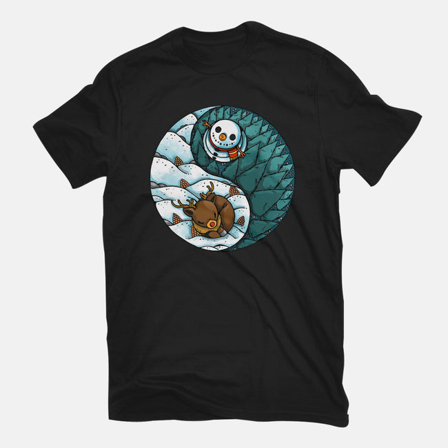 Yin Yang Winter-womens basic tee-Vallina84