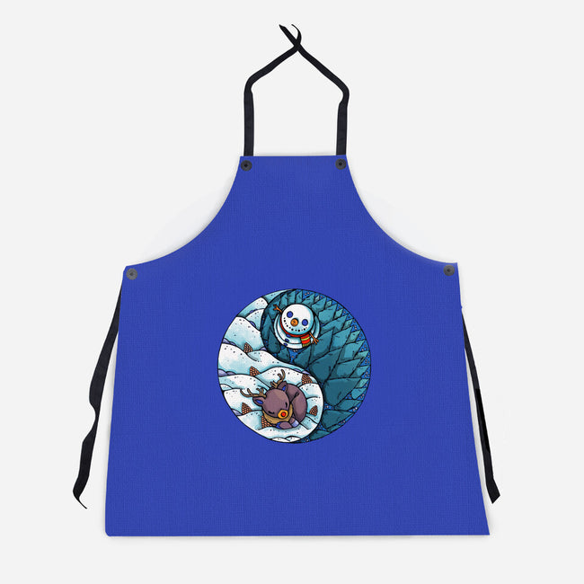 Yin Yang Winter-unisex kitchen apron-Vallina84