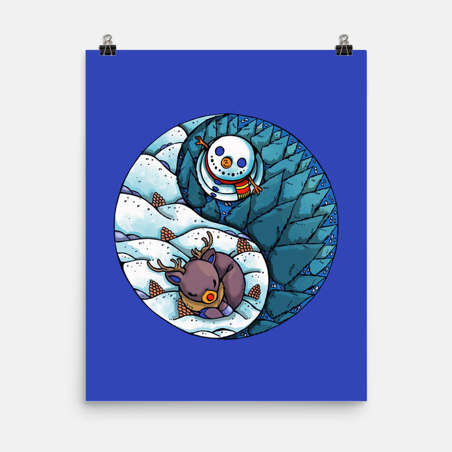 Yin Yang Winter-none matte poster-Vallina84