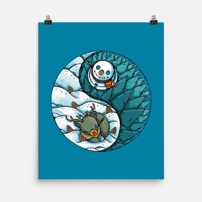 Yin Yang Winter-none matte poster-Vallina84