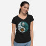Yin Yang Winter-womens v-neck tee-Vallina84