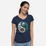 Yin Yang Winter-womens v-neck tee-Vallina84