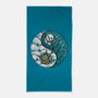 Yin Yang Winter-none beach towel-Vallina84