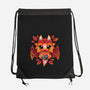 Dragon Of Leaves-none drawstring bag-NemiMakeit