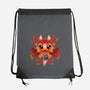 Dragon Of Leaves-none drawstring bag-NemiMakeit