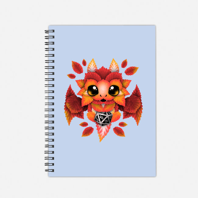 Dragon Of Leaves-none dot grid notebook-NemiMakeit