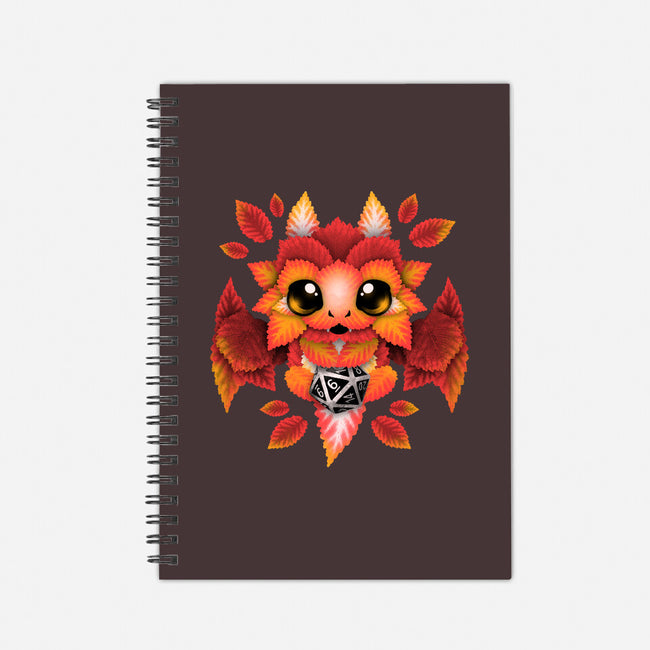 Dragon Of Leaves-none dot grid notebook-NemiMakeit