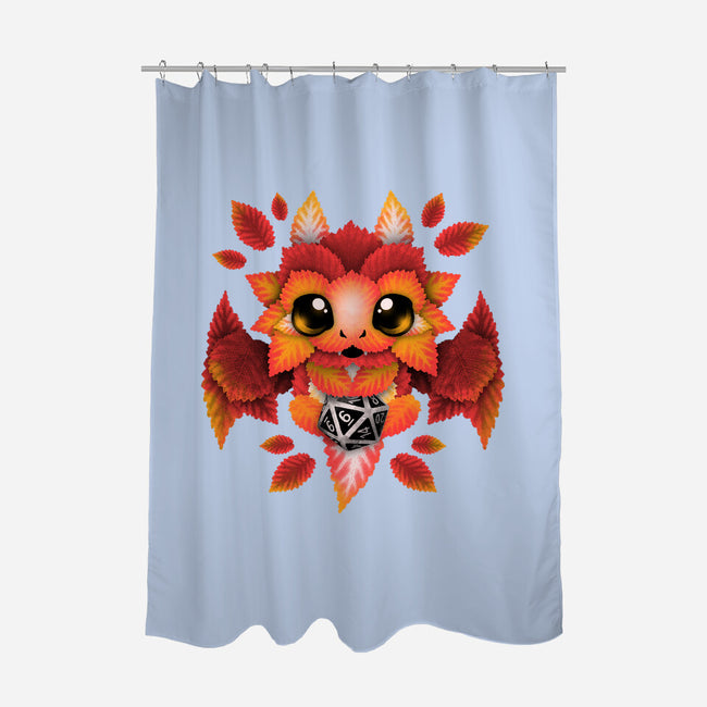 Dragon Of Leaves-none polyester shower curtain-NemiMakeit