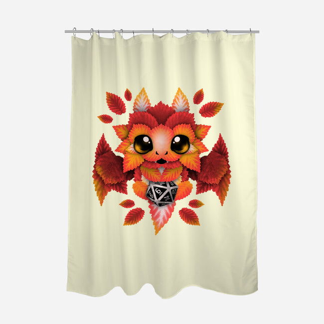 Dragon Of Leaves-none polyester shower curtain-NemiMakeit