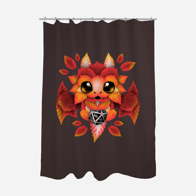 Dragon Of Leaves-none polyester shower curtain-NemiMakeit