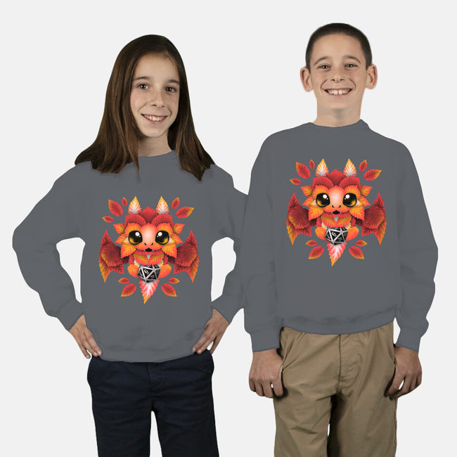 Dragon Of Leaves-youth crew neck sweatshirt-NemiMakeit