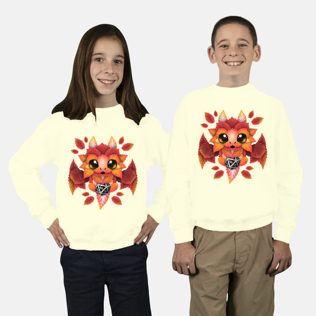 Dragon Of Leaves-youth crew neck sweatshirt-NemiMakeit