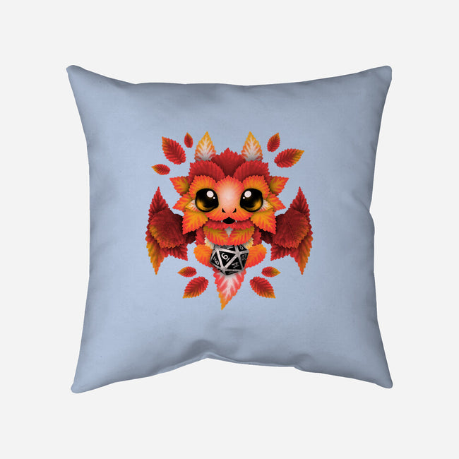 Dragon Of Leaves-none removable cover w insert throw pillow-NemiMakeit
