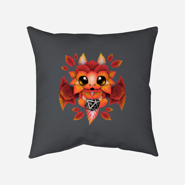 Dragon Of Leaves-none removable cover w insert throw pillow-NemiMakeit