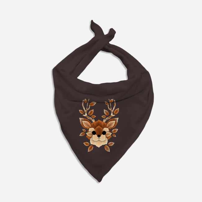 Deer Of Leaves-dog bandana pet collar-NemiMakeit