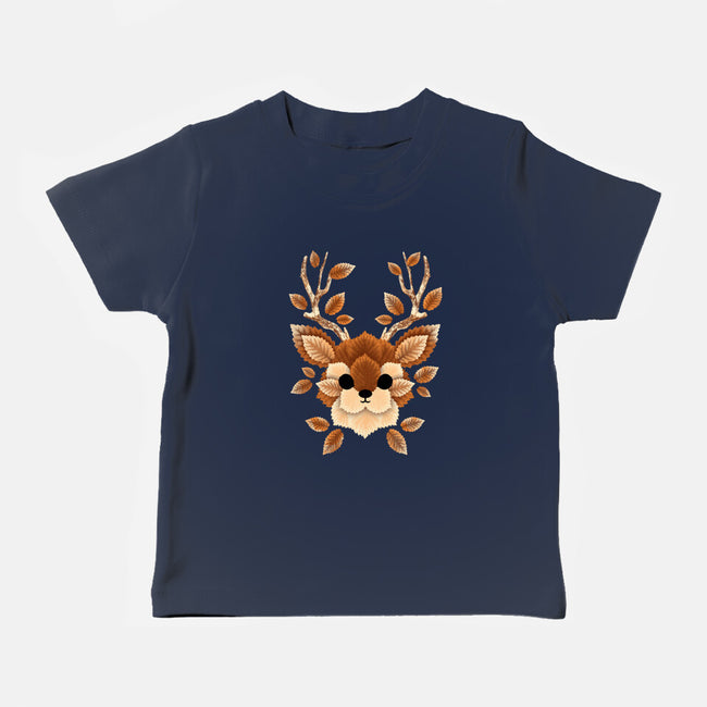 Deer Of Leaves-baby basic tee-NemiMakeit