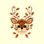 Deer Of Leaves-none removable cover w insert throw pillow-NemiMakeit