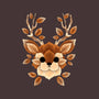 Deer Of Leaves-none removable cover w insert throw pillow-NemiMakeit