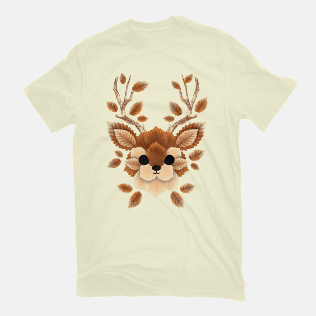 Deer Of Leaves-womens fitted tee-NemiMakeit