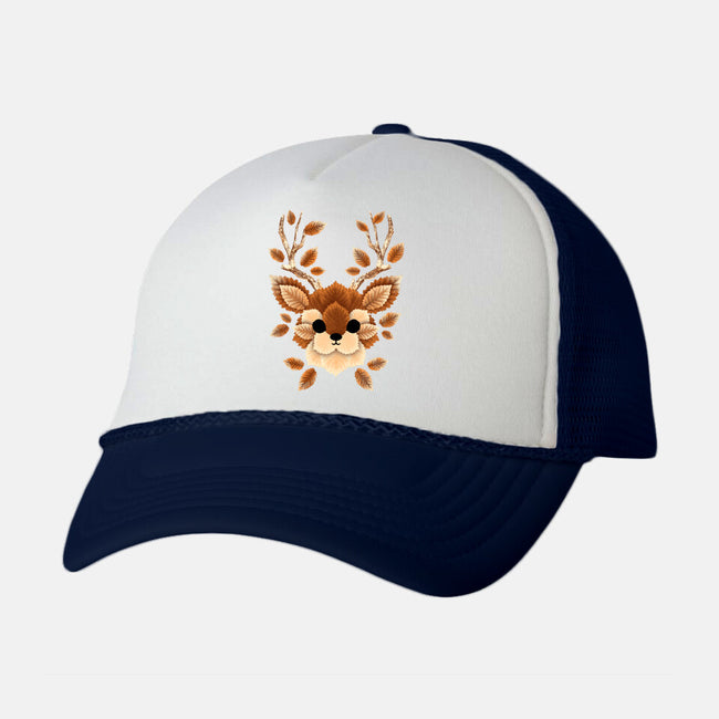 Deer Of Leaves-unisex trucker hat-NemiMakeit