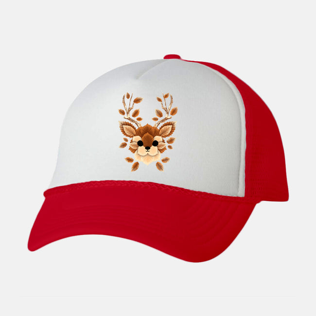 Deer Of Leaves-unisex trucker hat-NemiMakeit