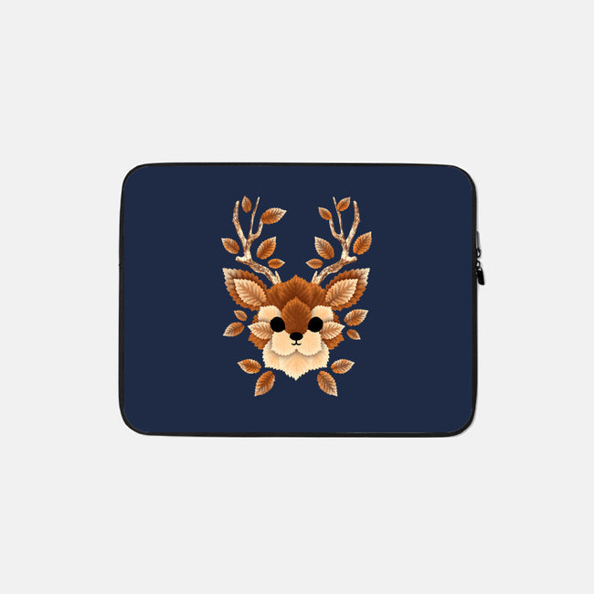 Deer Of Leaves-none zippered laptop sleeve-NemiMakeit