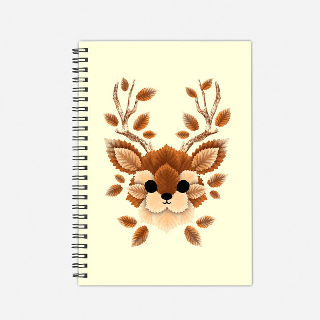 Deer Of Leaves-none dot grid notebook-NemiMakeit