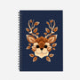 Deer Of Leaves-none dot grid notebook-NemiMakeit