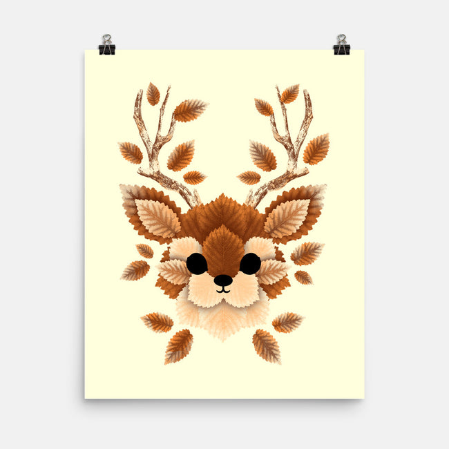 Deer Of Leaves-none matte poster-NemiMakeit