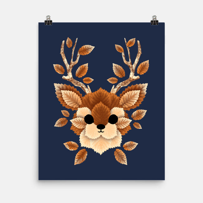 Deer Of Leaves-none matte poster-NemiMakeit