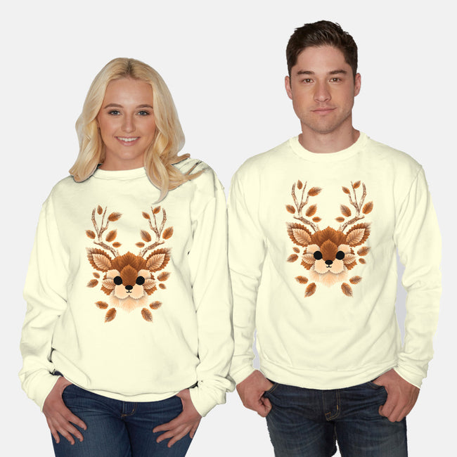 Deer Of Leaves-unisex crew neck sweatshirt-NemiMakeit