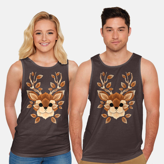 Deer Of Leaves-unisex basic tank-NemiMakeit