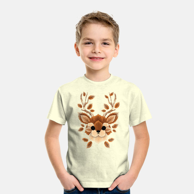 Deer Of Leaves-youth basic tee-NemiMakeit