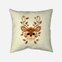 Deer Of Leaves-none removable cover w insert throw pillow-NemiMakeit