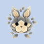 Bunny Of Leaves-none removable cover w insert throw pillow-NemiMakeit