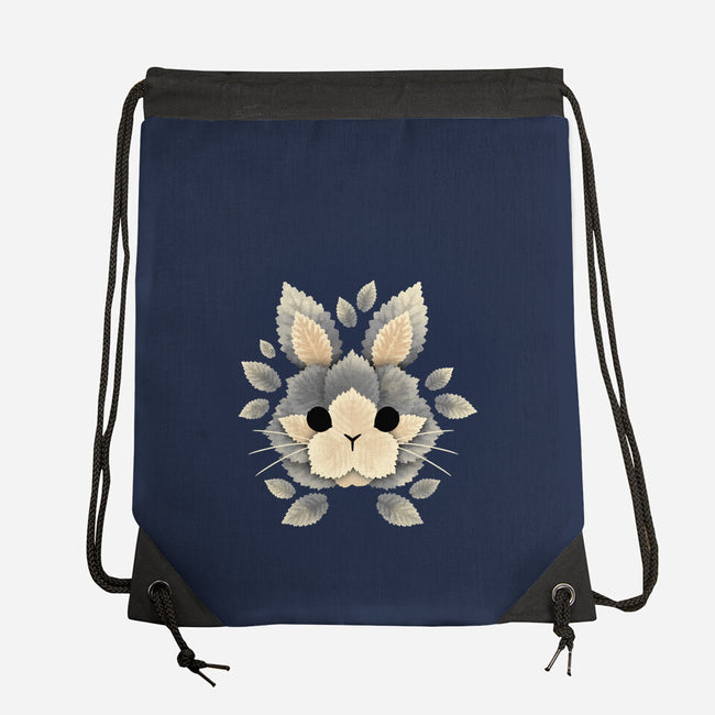 Bunny Of Leaves-none drawstring bag-NemiMakeit