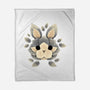 Bunny Of Leaves-none fleece blanket-NemiMakeit