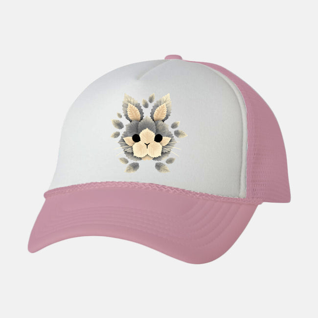 Bunny Of Leaves-unisex trucker hat-NemiMakeit