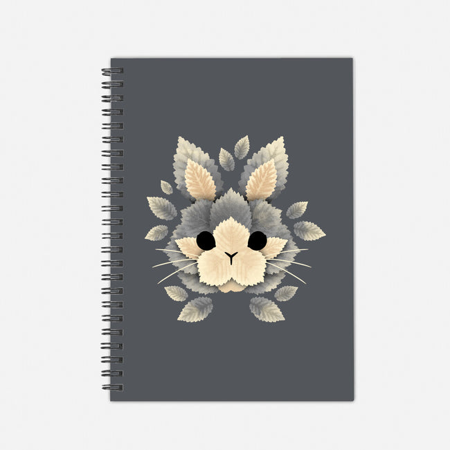 Bunny Of Leaves-none dot grid notebook-NemiMakeit