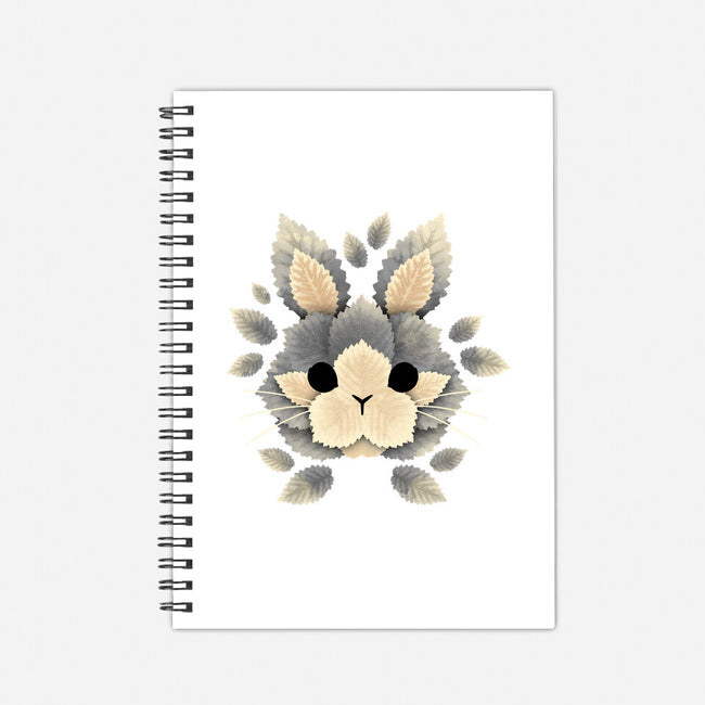 Bunny Of Leaves-none dot grid notebook-NemiMakeit