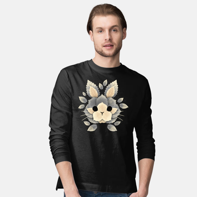 Bunny Of Leaves-mens long sleeved tee-NemiMakeit