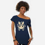 Bunny Of Leaves-womens off shoulder tee-NemiMakeit