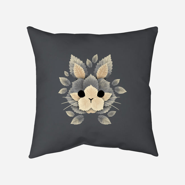 Bunny Of Leaves-none removable cover w insert throw pillow-NemiMakeit