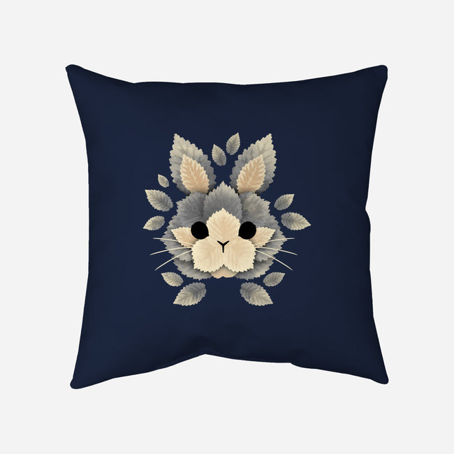 Bunny Of Leaves-none removable cover throw pillow-NemiMakeit
