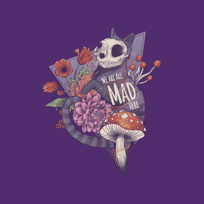 We Are All Mad Here-womens basic tee-Jess.Adams.Creates